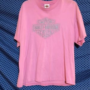 Pink Harley Davidson  shirt
